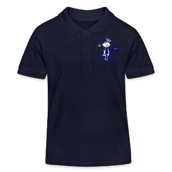 Kleiner Prinz - Little Prince - Polo enfant bio Stanley/Stella - bleu marine - Devant