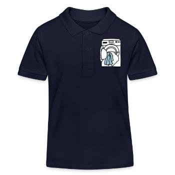 Lave linge - Polo enfant bio Stanley/Stella - bleu marine - Devant