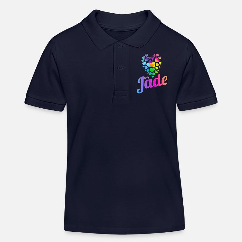 Jade - Polo enfant bio Stanley/Stella - bleu marine