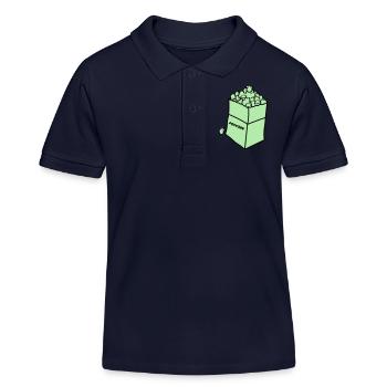 popcorn 2 - Kinder Organic Poloshirt Mini Sprinter von Stanley/Stella - Navy - Vorne