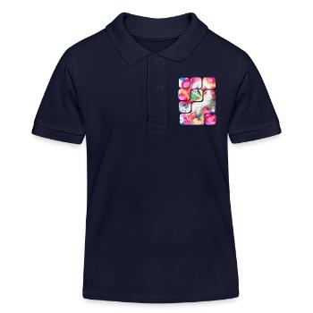 ZauberFeder Kreativität - Sonja Ariel von Staden - Kinder Organic Poloshirt Mini Sprinter von Stanley/Stella - Navy - Vorne