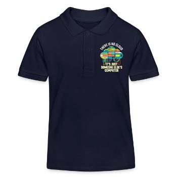 Cloud: It's Just Someone Else's Computer - Kinder Organic Poloshirt Mini Sprinter von Stanley/Stella - Navy - Vorne