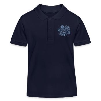 65. Geburtstag Widerstand ist zwecklos - Kinder Organic Poloshirt Mini Sprinter von Stanley/Stella - Navy - Vorne
