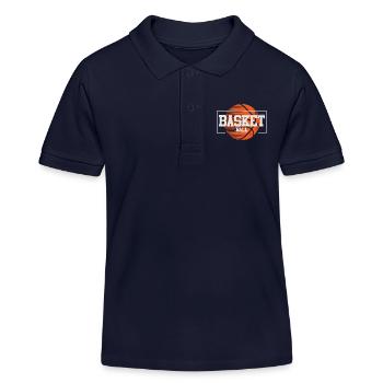Basketball Basketball Players - Kids Organic Polo Shirt by Stanley/Stella - navy - Front
