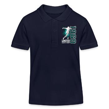 1969 Geburtsjahr Geburtstag Fußball - Kinder Organic Poloshirt Mini Sprinter von Stanley/Stella - Navy - Vorne