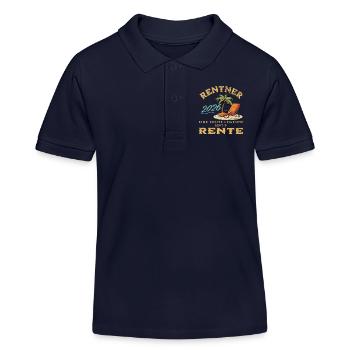 Rentner 2026 - Kinder Organic Poloshirt Mini Sprinter von Stanley/Stella - Navy - Vorne