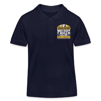 Architect - Kids Organic Polo Shirt by Stanley/Stella - navy - Front