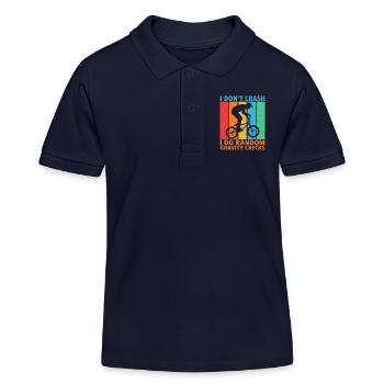 Bmx - Kinder Organic Poloshirt Mini Sprinter von Stanley/Stella - Navy - Vorne