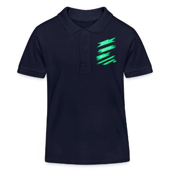 extreme sports cultivating courage quote - Kinder Organic Poloshirt Mini Sprinter von Stanley/Stella - Navy - Vorne