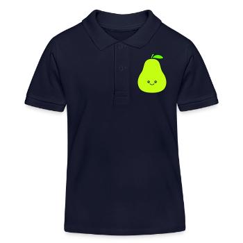 birne comic - Kinder Organic Poloshirt Mini Sprinter von Stanley/Stella - Navy - Vorne