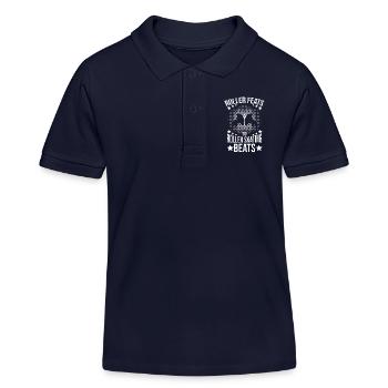 Roller Skating Skate Roller Skating Beats Gift - Kids Organic Polo Shirt by Stanley/Stella - navy - Front