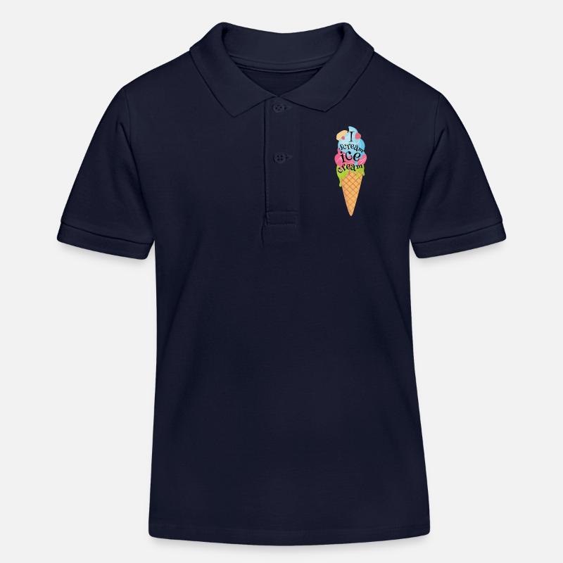 glace - Polo enfant bio Stanley/Stella - bleu marine
