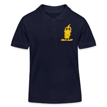 vogel - Kinder Organic Poloshirt Mini Sprinter von Stanley/Stella - Navy - Vorne