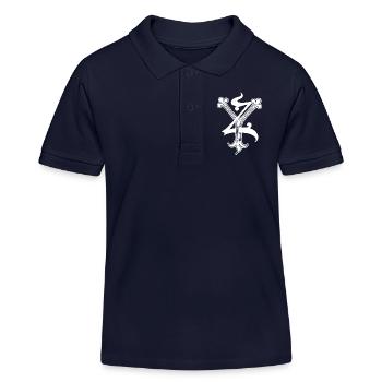 Buchstaben YZ Rapp art - Kinder Organic Poloshirt Mini Sprinter von Stanley/Stella - Navy - Vorne