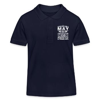 Mai 1954 Geburtstagsgeschenk Mai 1954 Mai - Kinder Organic Poloshirt Mini Sprinter von Stanley/Stella - Navy - Vorne