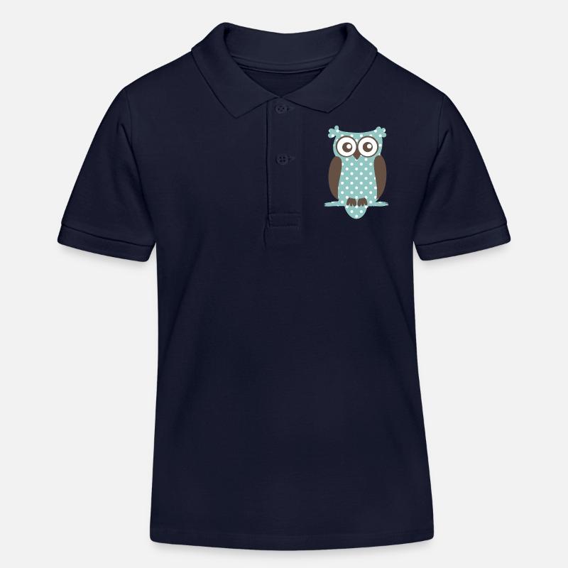 Eule - Kinder Organic Poloshirt Mini Sprinter von Stanley/Stella - Navy