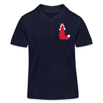 fuchs - Kinder Organic Poloshirt Mini Sprinter von Stanley/Stella - Navy - Vorne