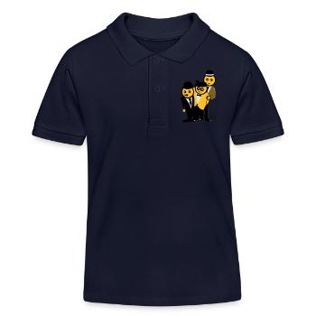 Egon, Kjeld und Benny - Kinder Organic Poloshirt Mini Sprinter von Stanley/Stella - Navy - Vorne