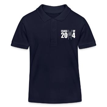 Class of 2024 - Kinder Organic Poloshirt Mini Sprinter von Stanley/Stella - Navy - Vorne