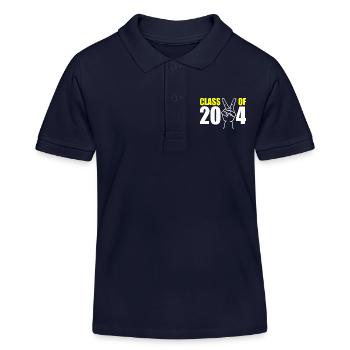 Class of 2024 - Kids Organic Polo Shirt by Stanley/Stella - navy - Front