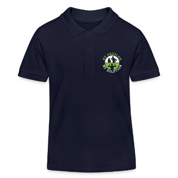 Amateur de régime à faible teneur en glucides Mon problème Mon pictogramme Papa - Polo enfant bio Stanley/Stella - bleu marine - Devant