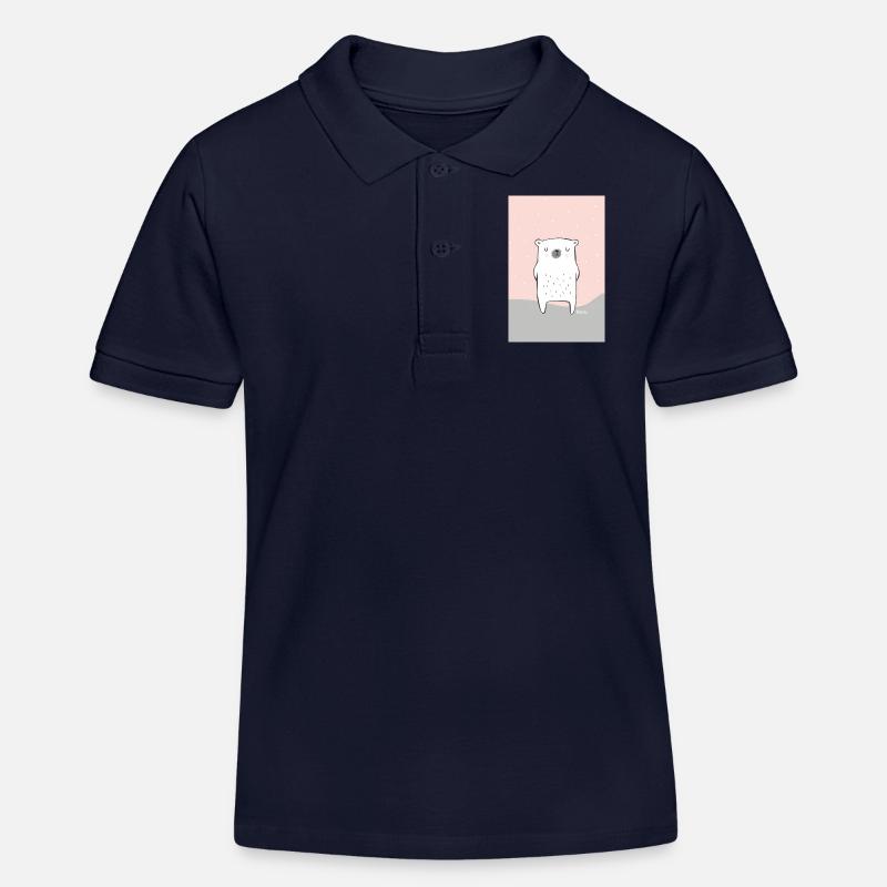 Eisbären Untersetzer - Kinder Organic Poloshirt Mini Sprinter von Stanley/Stella - Navy