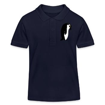 manchot - Polo enfant bio Stanley/Stella - bleu marine - Devant