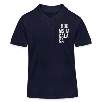 Boom Shakalaka - Kinder Organic Poloshirt Mini Sprinter von Stanley/Stella - Navy - Vorne