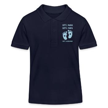 baby_fuesse_wunschkind - Kinder Organic Poloshirt Mini Sprinter von Stanley/Stella - Navy - Vorne