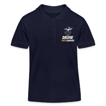 Drone Photographer - Kinder Organic Poloshirt Mini Sprinter von Stanley/Stella - Navy - Vorne