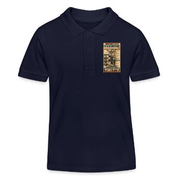 Der Ausredenerfinder – kreativ unzuständig - Kinder Organic Poloshirt Mini Sprinter von Stanley/Stella - Navy - Vorne
