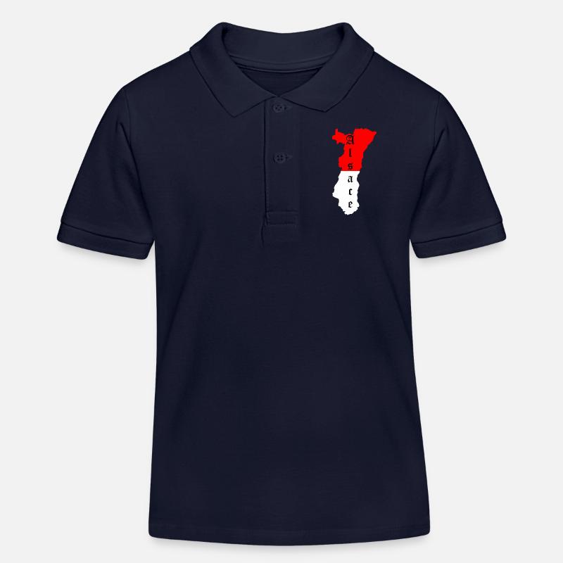 Alsace - Polo enfant bio Stanley/Stella - bleu marine