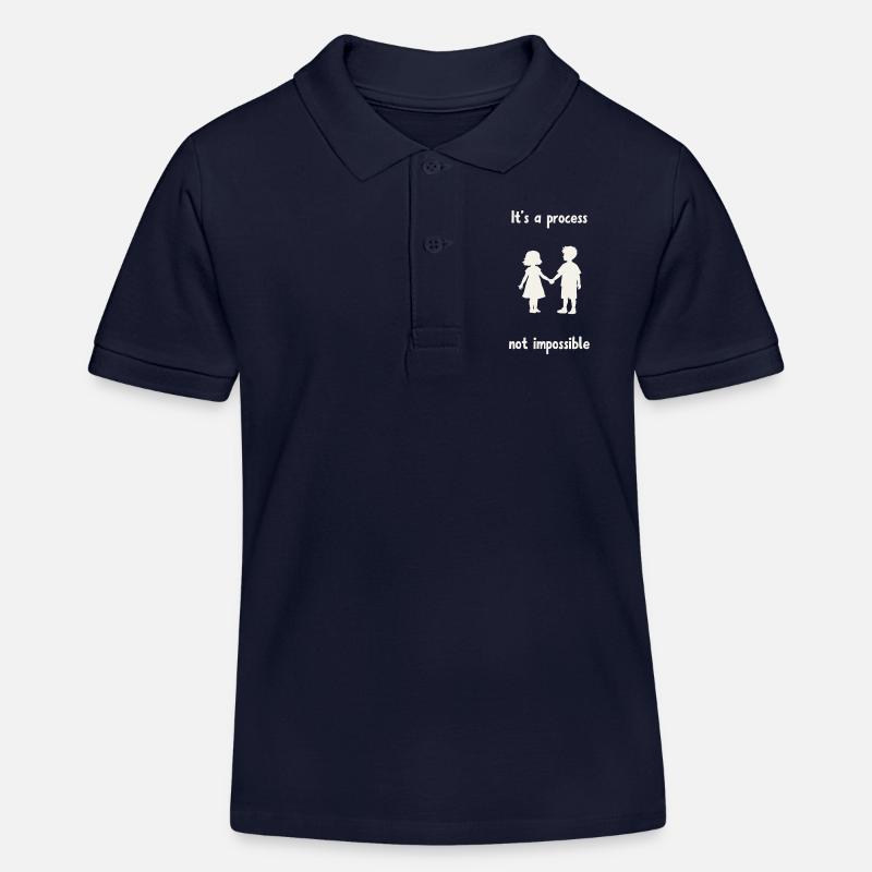 Ce n'est pas impossible. - Polo enfant bio Stanley/Stella - bleu marine