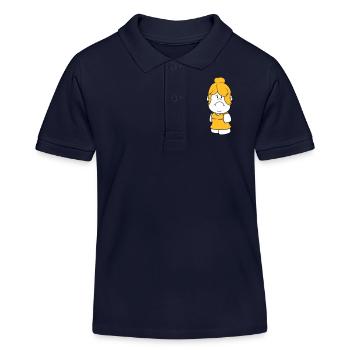 femme huebsch grosse tête petite femme maedchen - Polo enfant bio Stanley/Stella - bleu marine - Devant