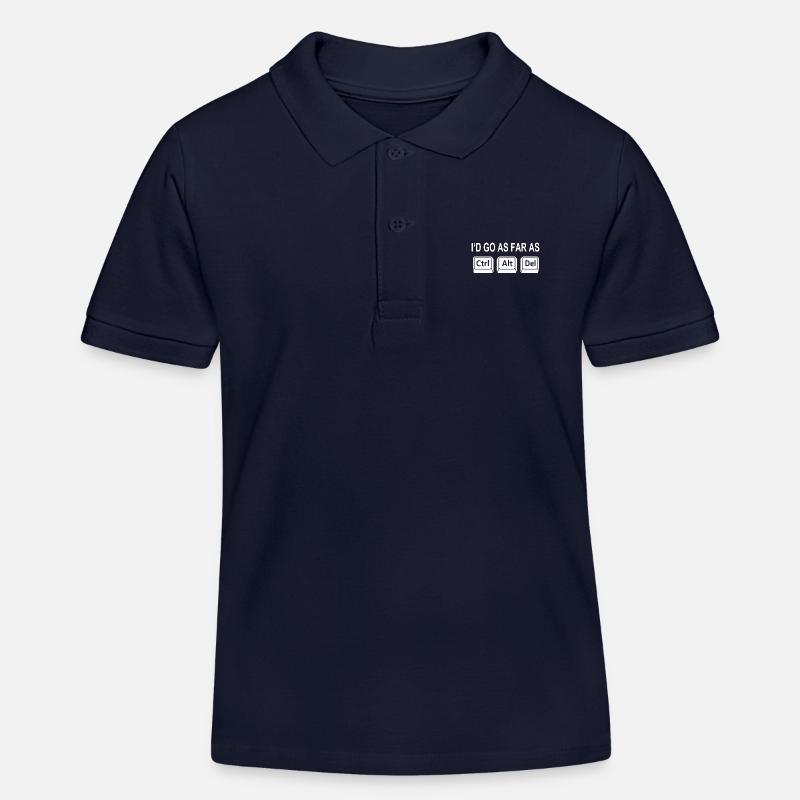 Programmør Genvej Nørd IT-support Computer Ta - Stanley/Stella børne polo økologisk - marineblå