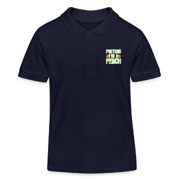Faire semblant d’être un perchoir - Drôle de costume de poisson - Polo enfant bio Stanley/Stella - bleu marine - Devant