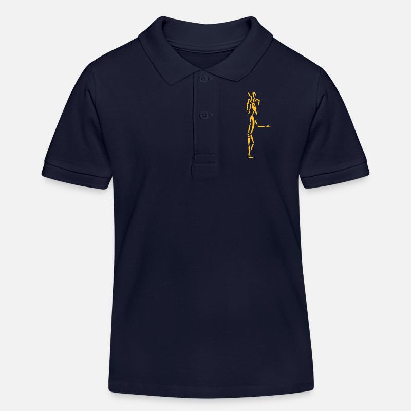 Mann mit Dreadlocks - Kinder Organic Poloshirt Mini Sprinter von Stanley/Stella - Navy