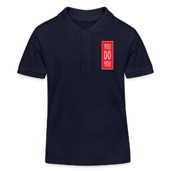 You Do You Lustig Selbstbewusstsein Freiheit Logo - Kinder Organic Poloshirt Mini Sprinter von Stanley/Stella - Navy - Vorne