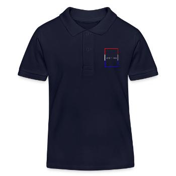 Pays-Bas - Lettrage de déclaration avec drapeau - Polo enfant bio Stanley/Stella - bleu marine - Devant