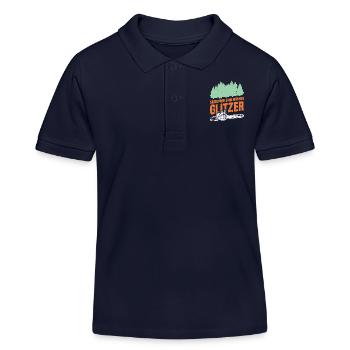 Sägespäne sind Männer Glitzer - Kinder Organic Poloshirt Mini Sprinter von Stanley/Stella - Navy - Vorne
