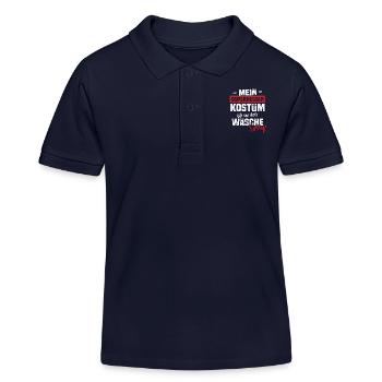Mein Superhelden Kostüm Ist In Der Wäsche sorry - Kinder Organic Poloshirt Mini Sprinter von Stanley/Stella - Navy - Vorne