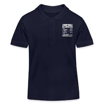 Buchhalter Stundensatz Humor Geschenkidee - Kinder Organic Poloshirt Mini Sprinter von Stanley/Stella - Navy - Vorne