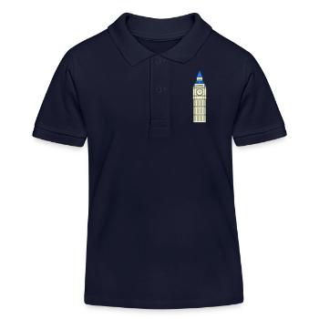 conception de grand ben - Polo enfant bio Stanley/Stella - bleu marine - Devant