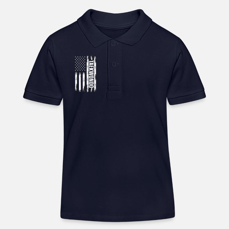 Taekwondo - Polo enfant bio Stanley/Stella - bleu marine