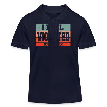 I Feel Violated Do It Again Sarcastic Offensive - Kinder Organic Poloshirt Mini Sprinter von Stanley/Stella - Navy - Vorne