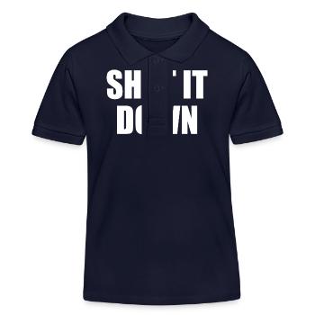 shut it down - Kinder Organic Poloshirt Mini Sprinter von Stanley/Stella - Navy - Vorne