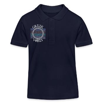 Modèle grec, Grèce - Polo enfant bio Stanley/Stella - bleu marine - Devant