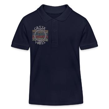Modèle grec, Grèce - Polo enfant bio Stanley/Stella - bleu marine - Devant