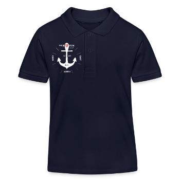 Ancré Danemark Copenhague - Polo enfant bio Stanley/Stella - bleu marine - Devant