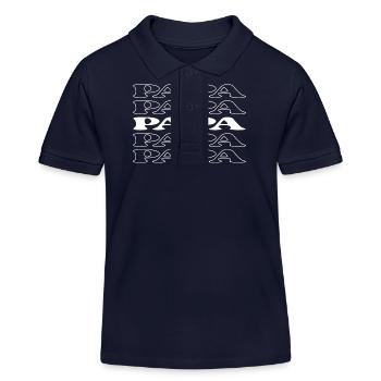 Papa Dad Father Pop Old Man - Kids Organic Polo Shirt by Stanley/Stella - navy - Front